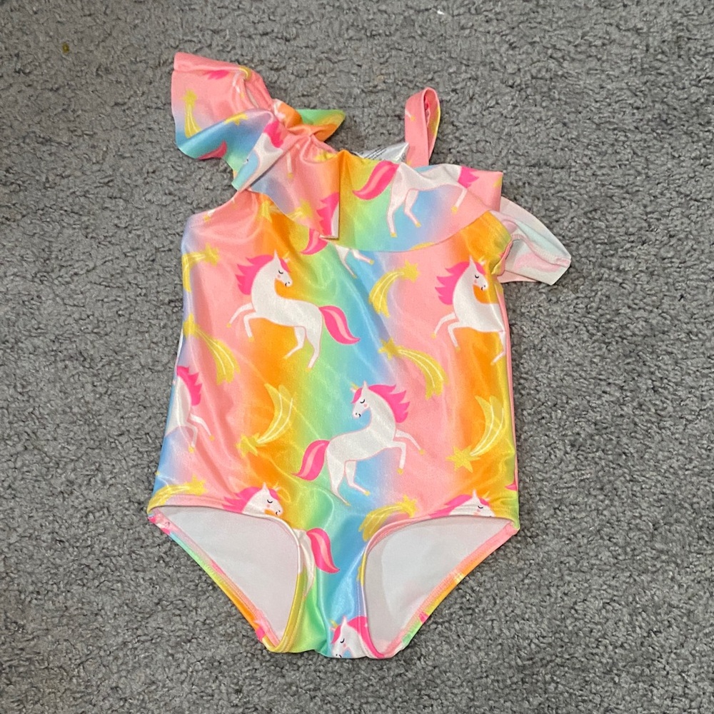 H&M Pink and Yellow Kids' Swimsuit